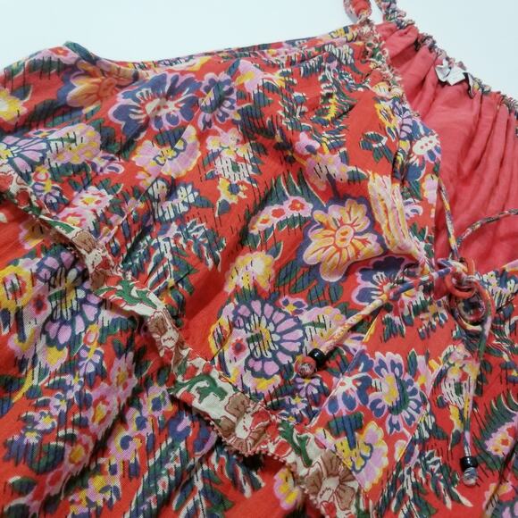 House of Harlow Floral Bohemian Maxi Dress with Pockets - Picture 8 of 13